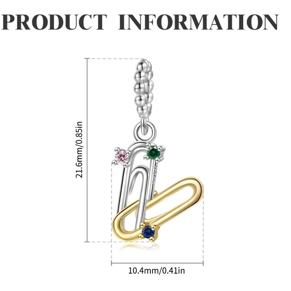 Creative Paperclip Pendant - Picture 4 of 4